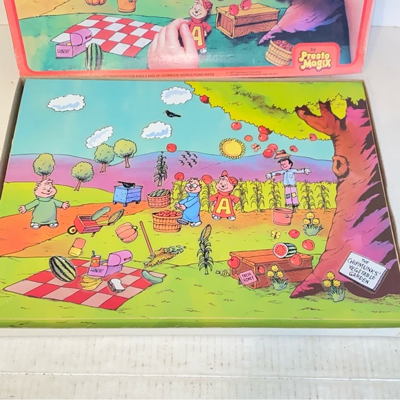 Vintage 1984 Presto Magix Stick n Lift The Chipmunks Complete - Picture 3 of 8